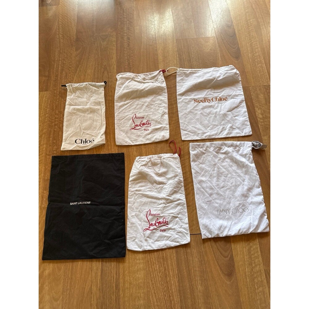 DESIGNER fashion dust bags, CHLOÈ, Saint Laurent, Christian Louboutin,Jimmy Choi